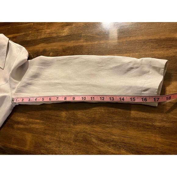 INC Women's 8 Blazer Jacket Linen Silk Button Front Collared Summer Workwear - Picture 9 of 9